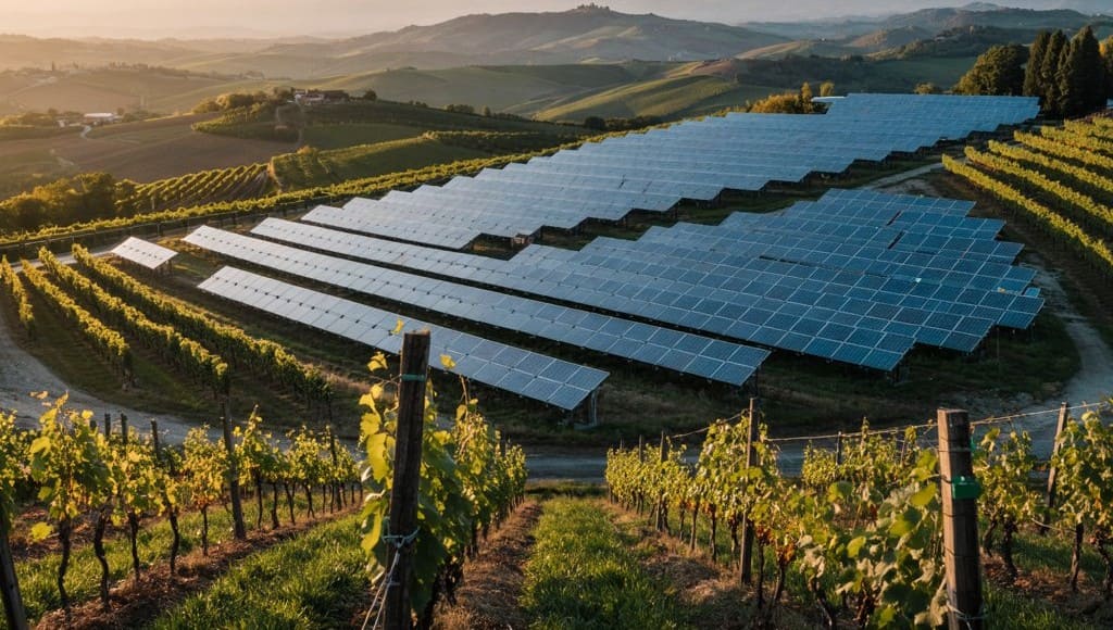 Impianto fotovoltaico su Terreno per agrivoltaico