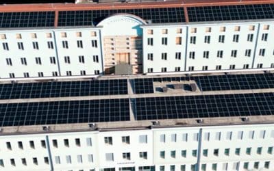 Impianto Fotovoltaico realizzato sa SunCity sul tetto della casa di cura Raphael